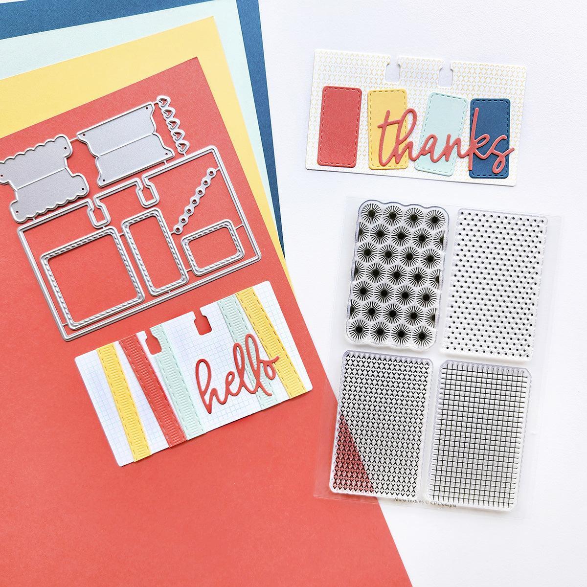 Catherine Pooler Designs - Clear Stamps - More Textiles-ScrapbookPal
