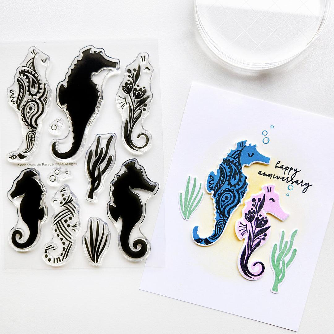 Catherine Pooler Designs - Clear Stamps - Seahorses on Parade-ScrapbookPal