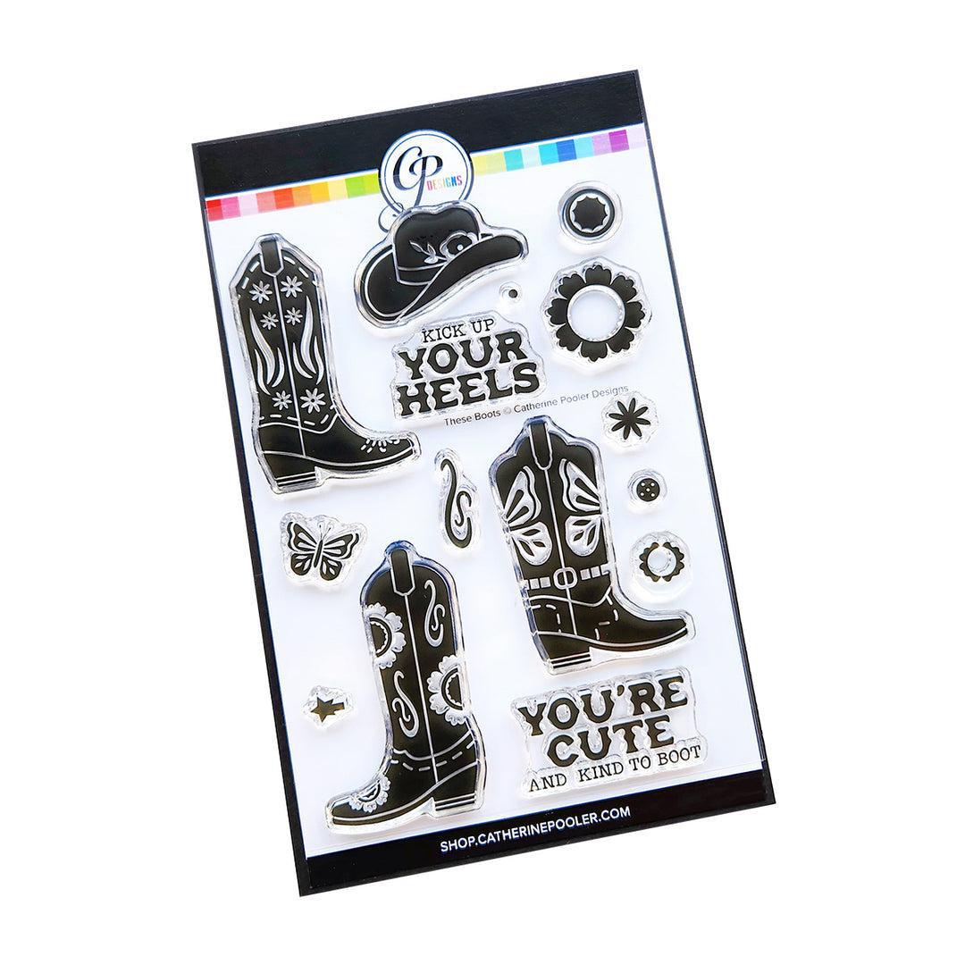 Catherine Pooler Designs - Clear Stamps - These Boots-ScrapbookPal