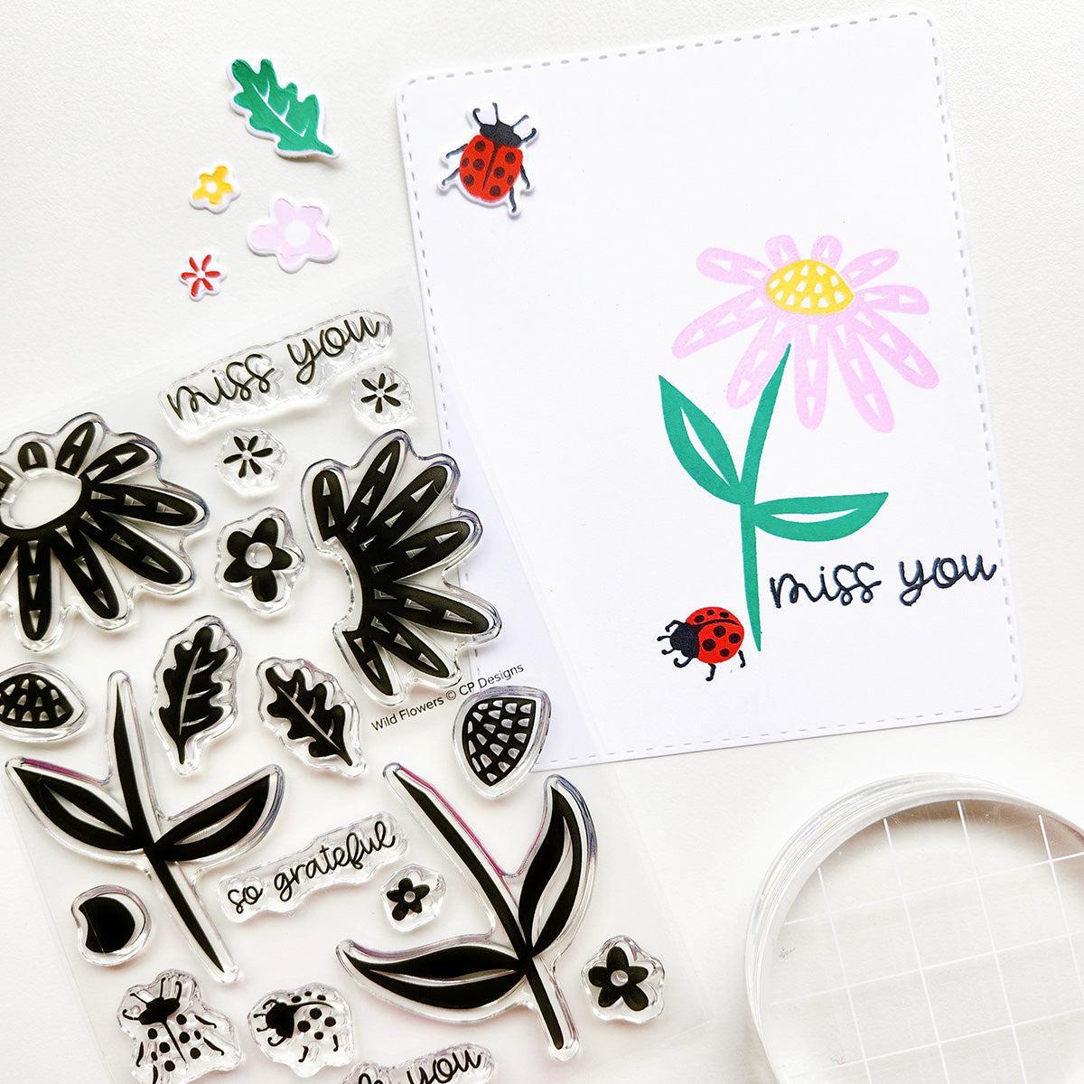 Catherine Pooler Designs - Clear Stamps - Wild Flowers-ScrapbookPal
