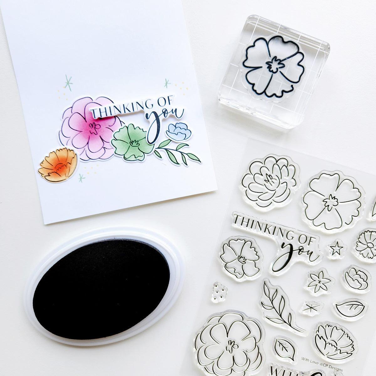 Catherine Pooler Designs - Clear Stamps - With Love Floral-ScrapbookPal