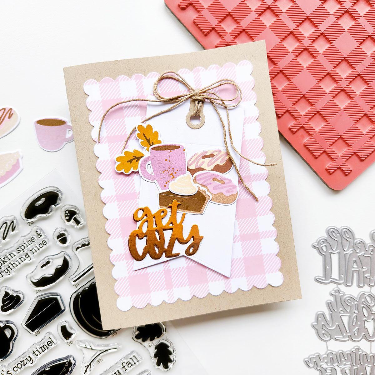 Catherine Pooler Designs - Cling Stamps - Flannel Background-ScrapbookPal