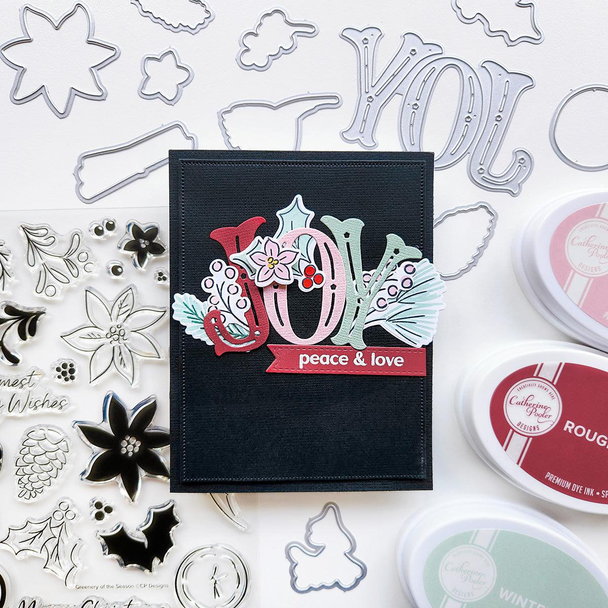Catherine Pooler Designs - Dies - Festive Joy Word-ScrapbookPal