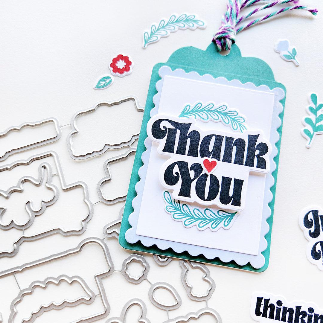 Catherine Pooler Designs - Dies - Flourishes &amp; Sentiments-ScrapbookPal