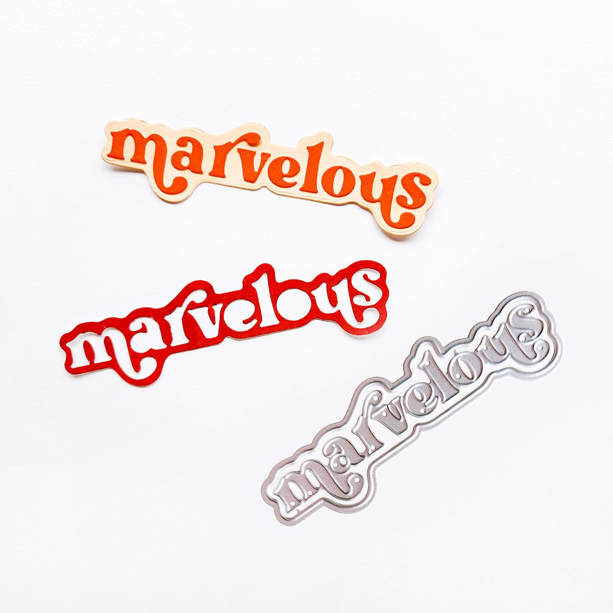 Catherine Pooler Designs - Dies - Marvelous Layered Word-ScrapbookPal