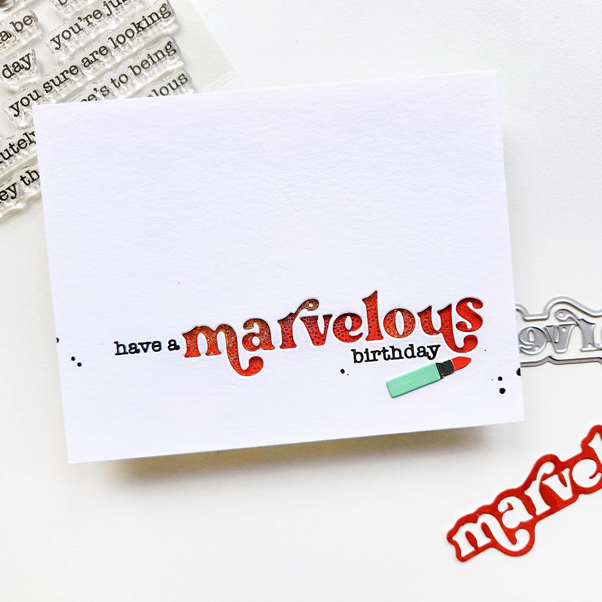 Catherine Pooler Designs - Dies - Marvelous Layered Word-ScrapbookPal