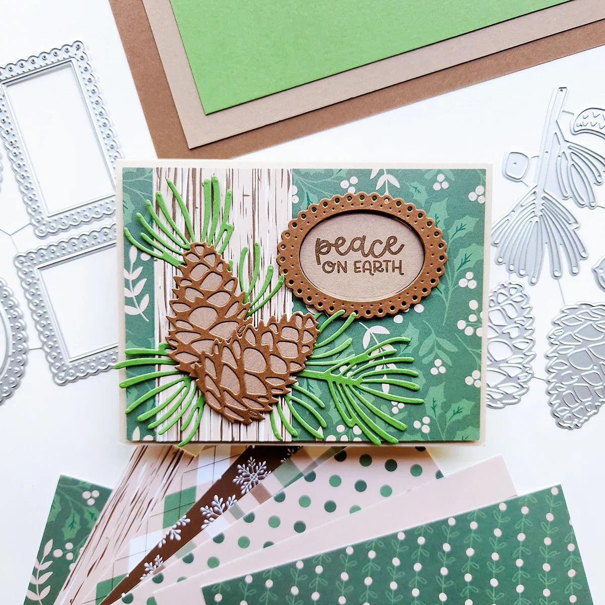 Catherine Pooler Designs - Dies - Pinecone &amp; Pine-ScrapbookPal