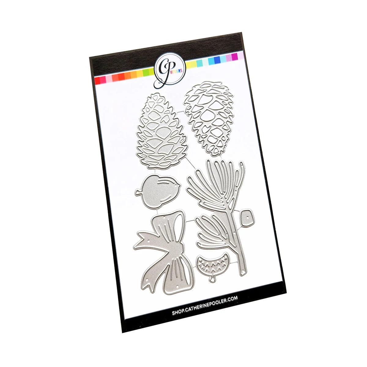 Catherine Pooler Designs - Dies - Pinecone &amp; Pine-ScrapbookPal