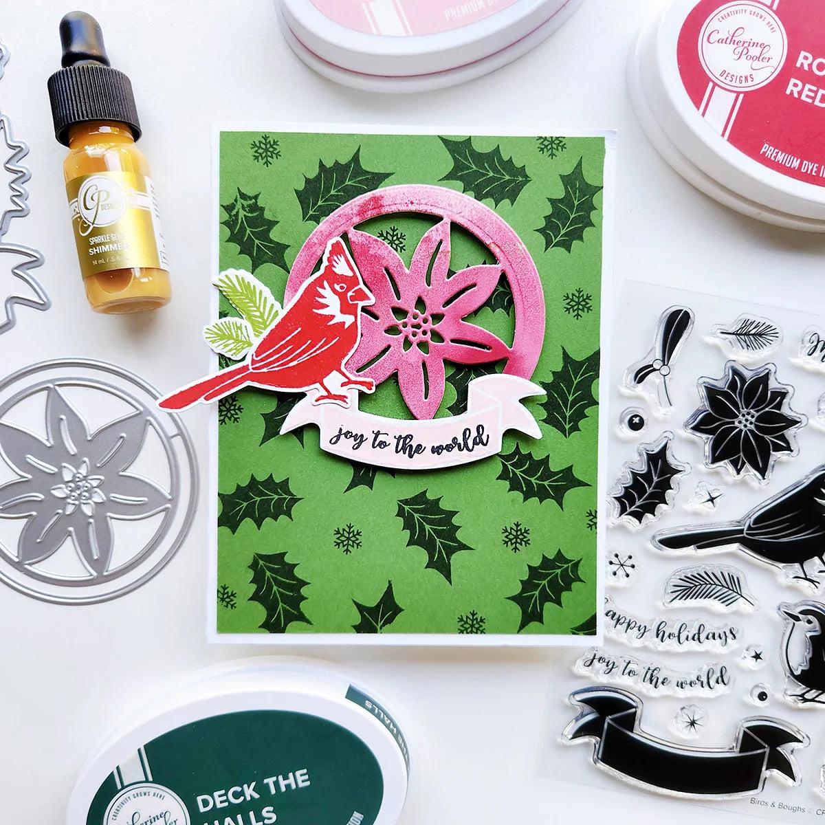 Catherine Pooler Designs - Dies - Poinsettia Silhouette-ScrapbookPal