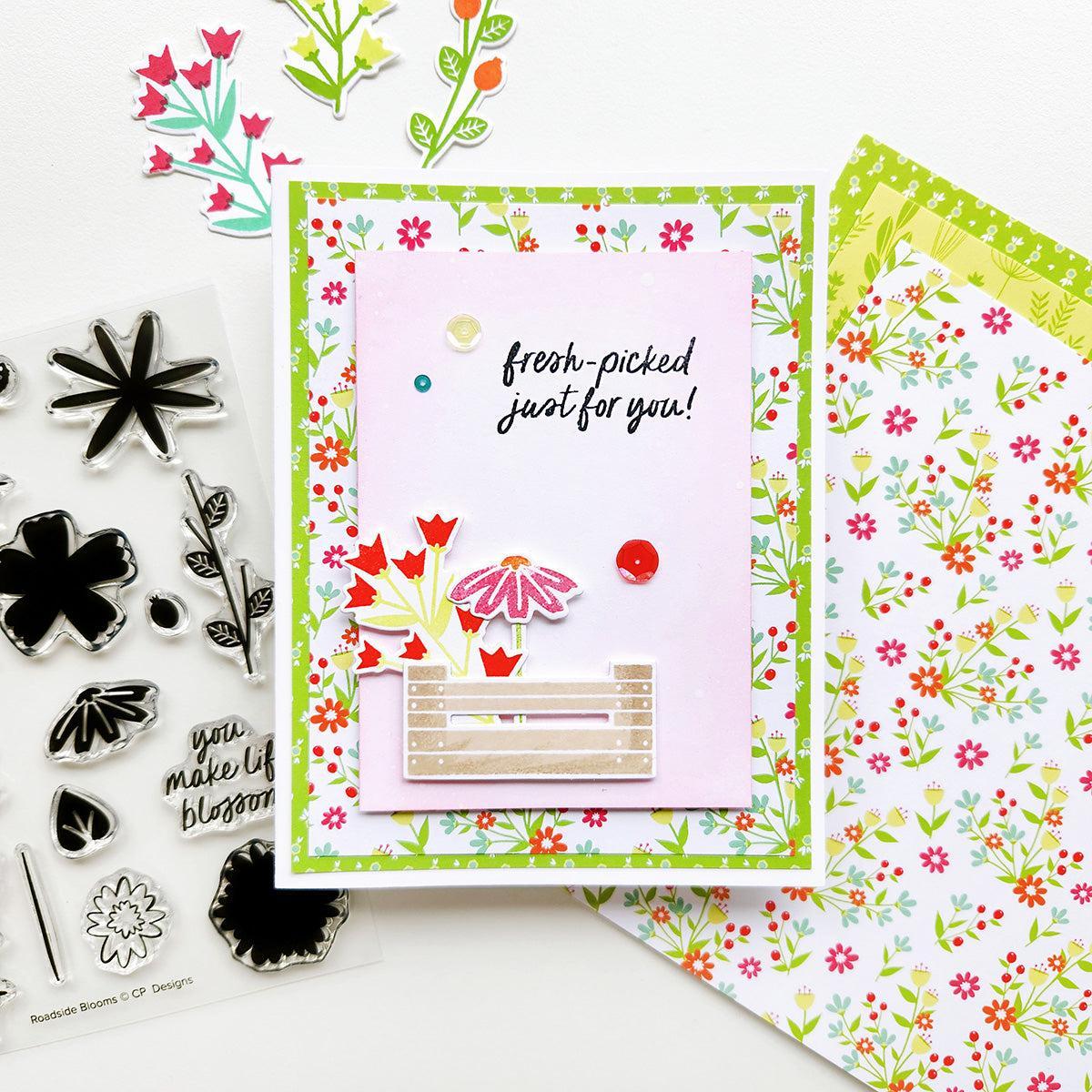 Catherine Pooler Designs - Clear Stamps - Roadside Blooms-ScrapbookPal