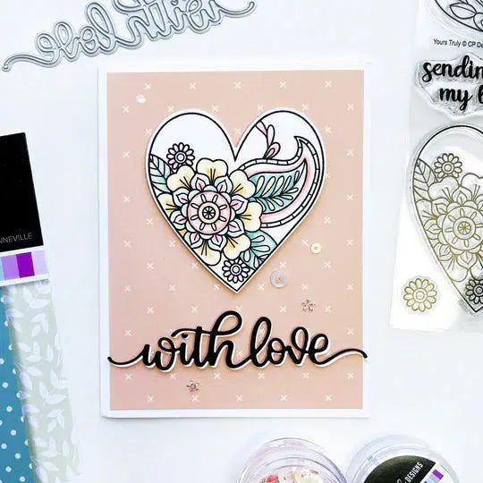 Catherine Pooler Designs - Dies - With Love-ScrapbookPal