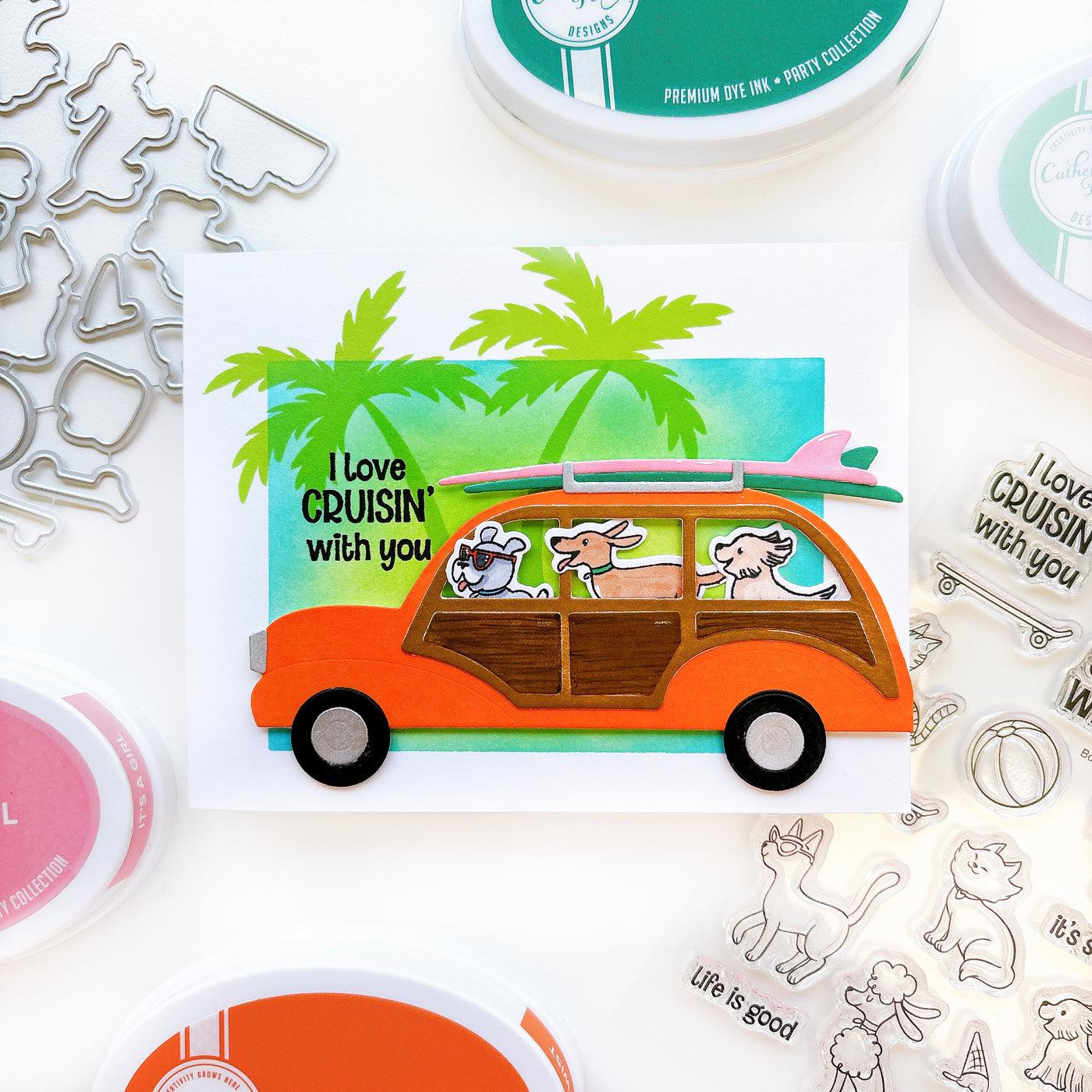 Catherine Pooler Designs - Dies - Woodie Wagon-ScrapbookPal