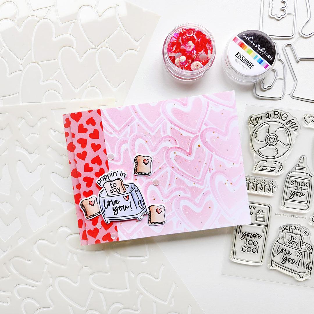 Catherine Pooler Designs - Layered Stencils - Love Stack-ScrapbookPal