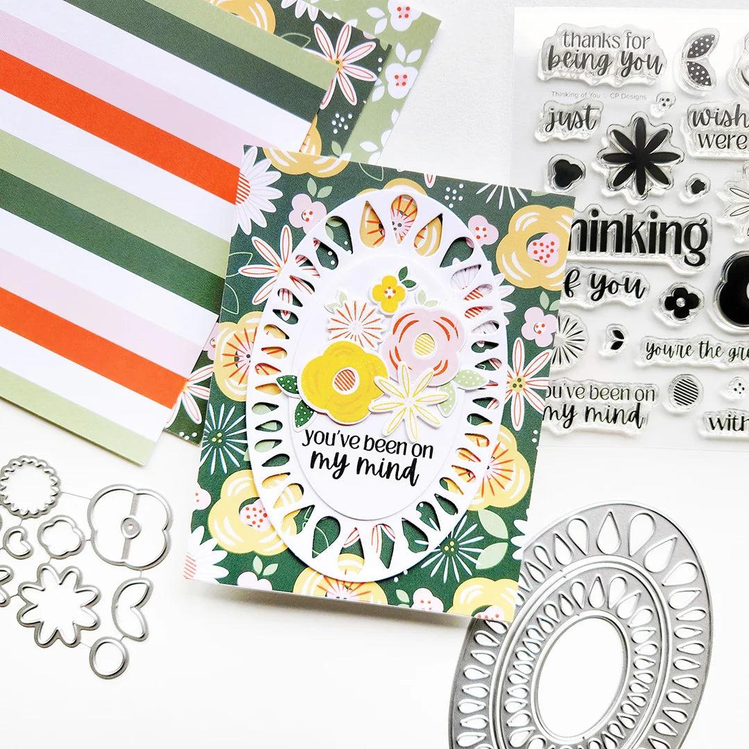 Catherine Pooler Designs - Patterned Paper - Signature Thinking of You-ScrapbookPal