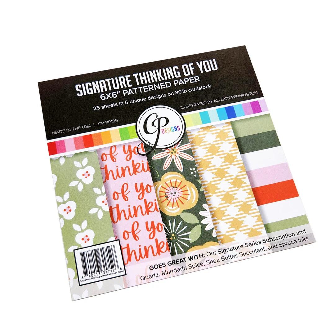 Catherine Pooler Designs - Patterned Paper - Signature Thinking of You-ScrapbookPal