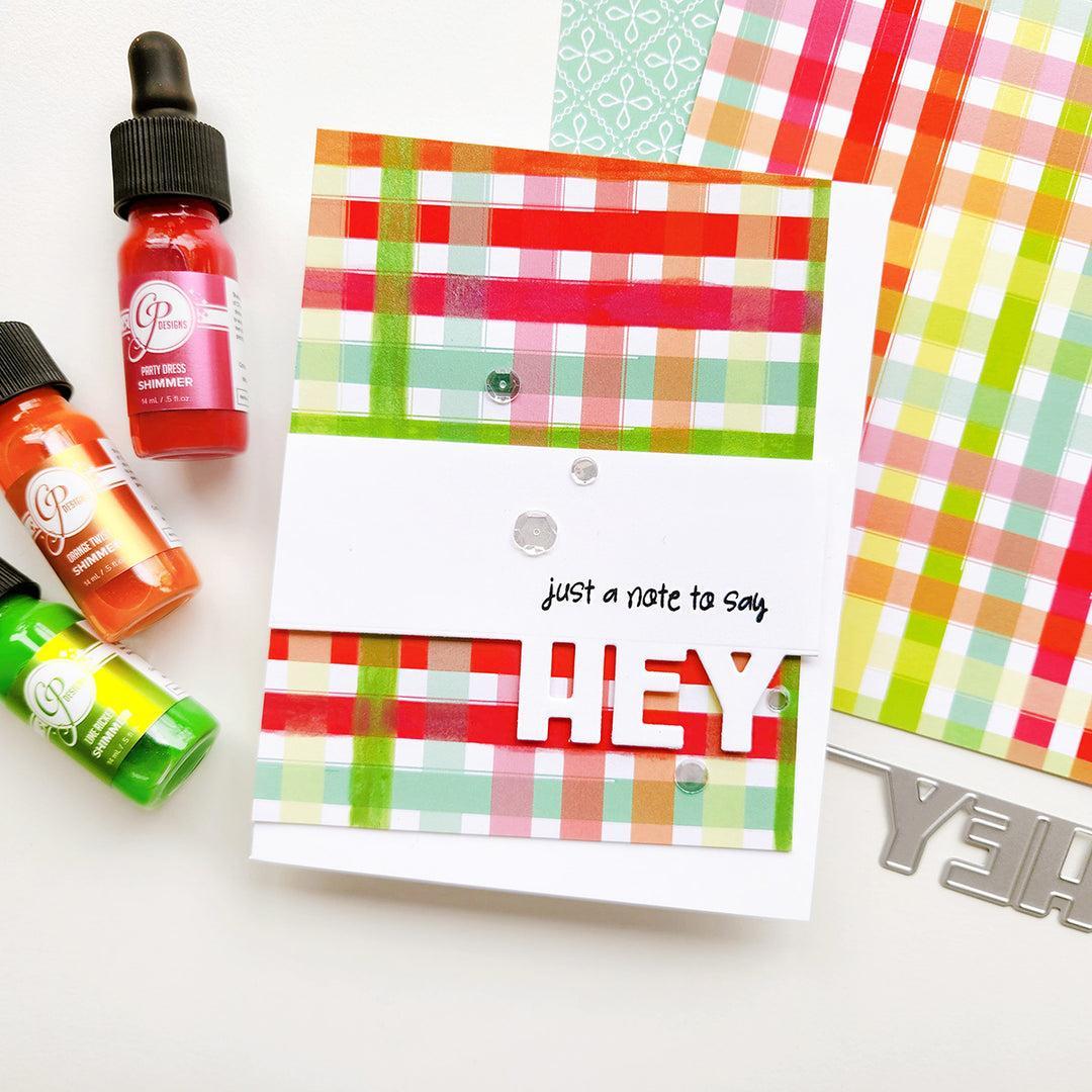 Catherine Pooler Designs - Shimmer Ink - Party Dress-ScrapbookPal