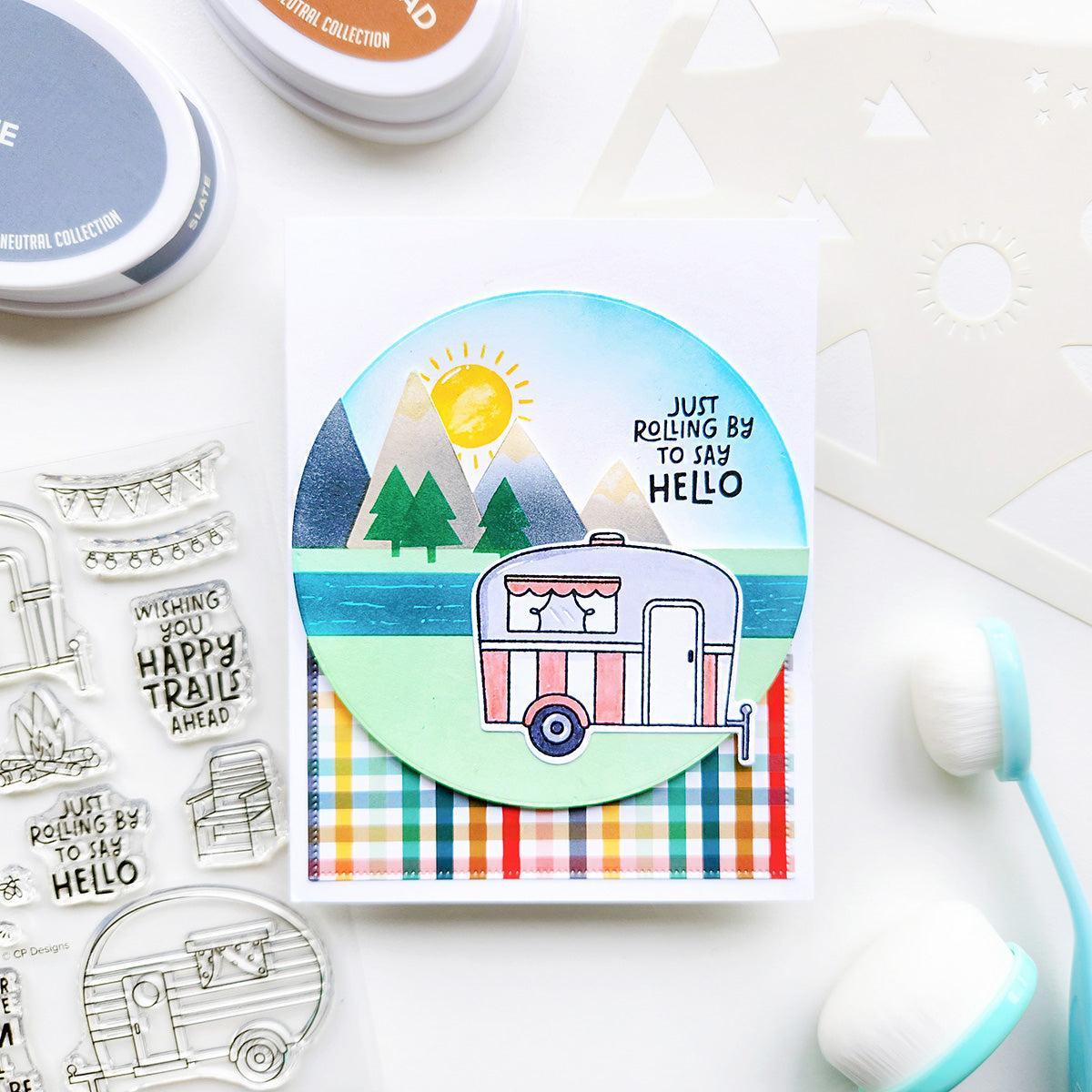 Catherine Pooler Designs - Stencils - Peak View-ScrapbookPal