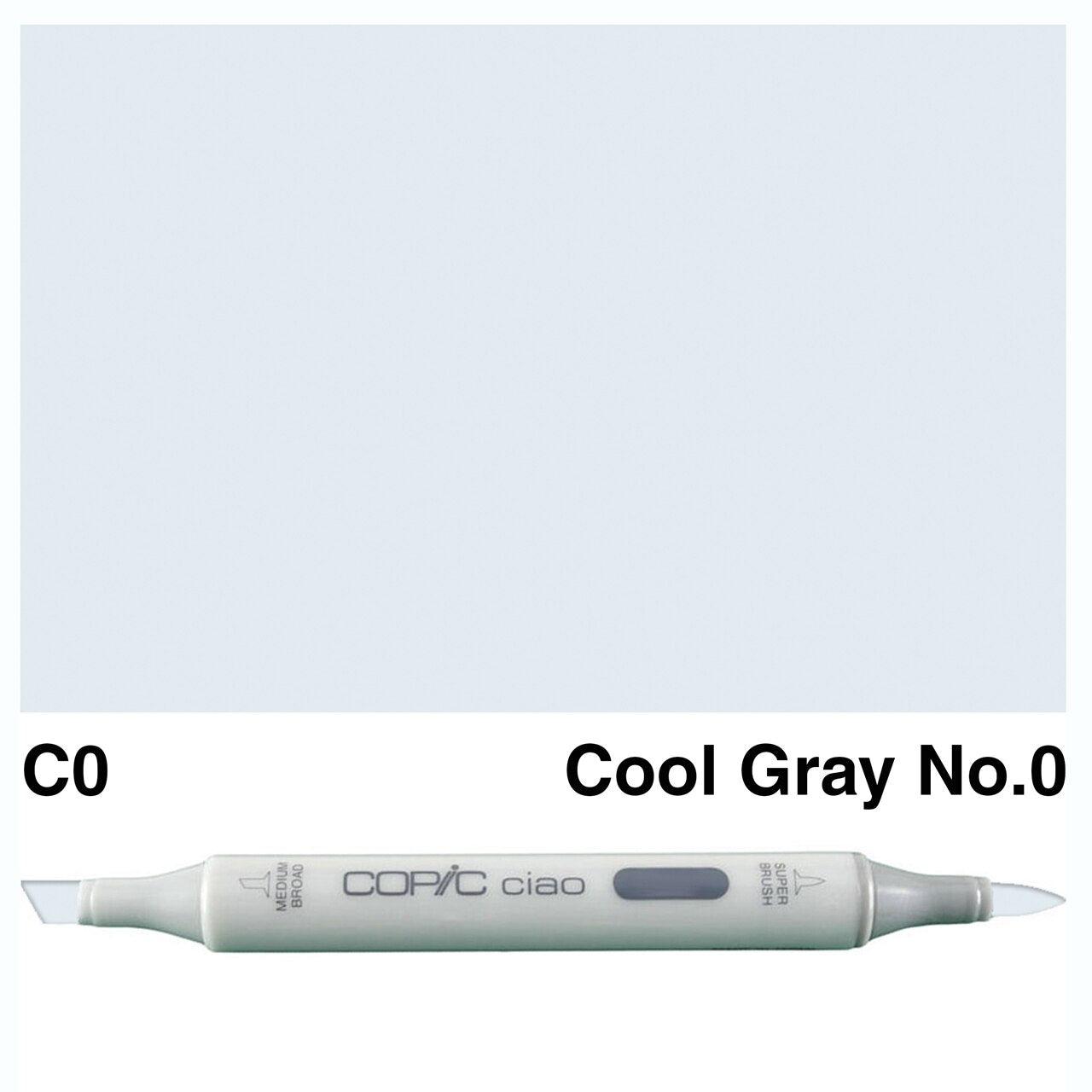 Copic - Ciao Marker - Cool Gray - C0-ScrapbookPal