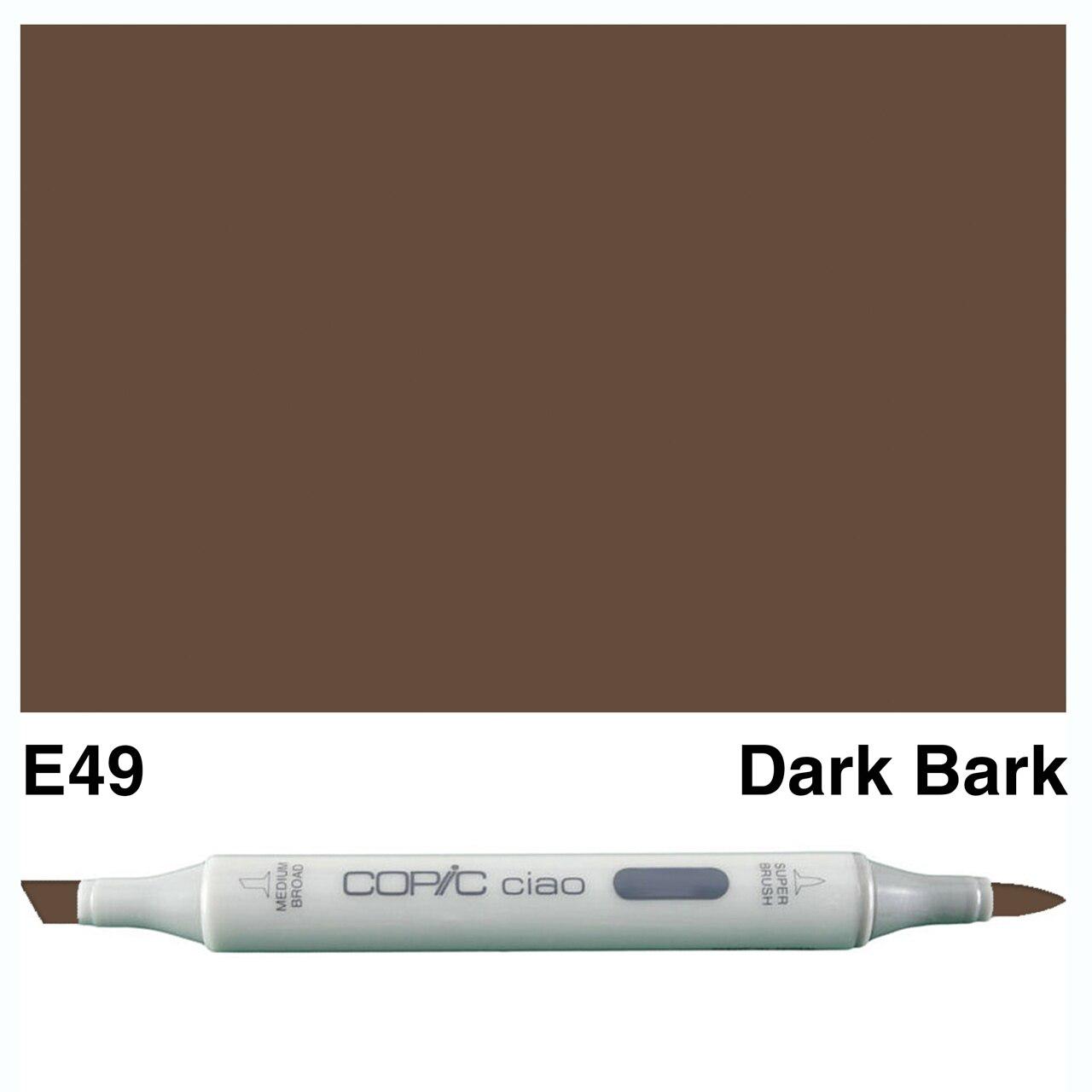 Copic - Ciao Marker - Dark Bark - E49-ScrapbookPal
