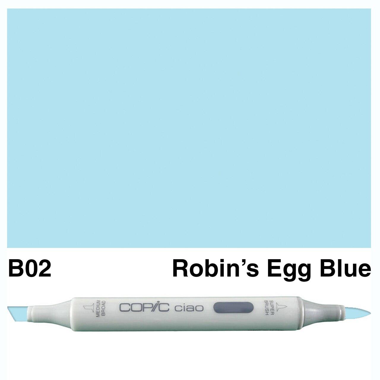 Copic - Ciao Marker - Robin's Egg Blue - B02-ScrapbookPal