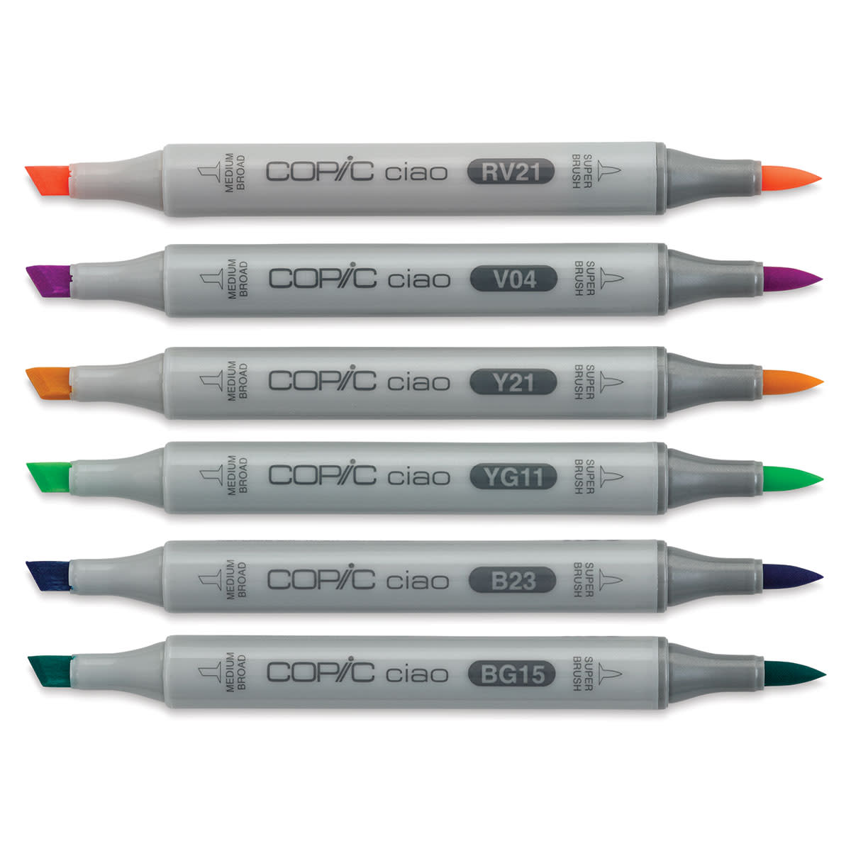 Copic - Ciao Marker Set - Pastels, 6 pk-ScrapbookPal
