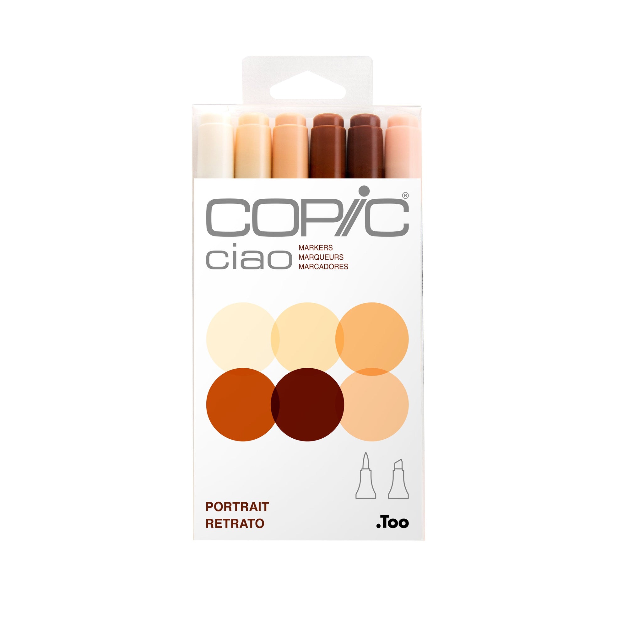 Copic - Ciao Marker Set - Portrait, 6 pk-ScrapbookPal
