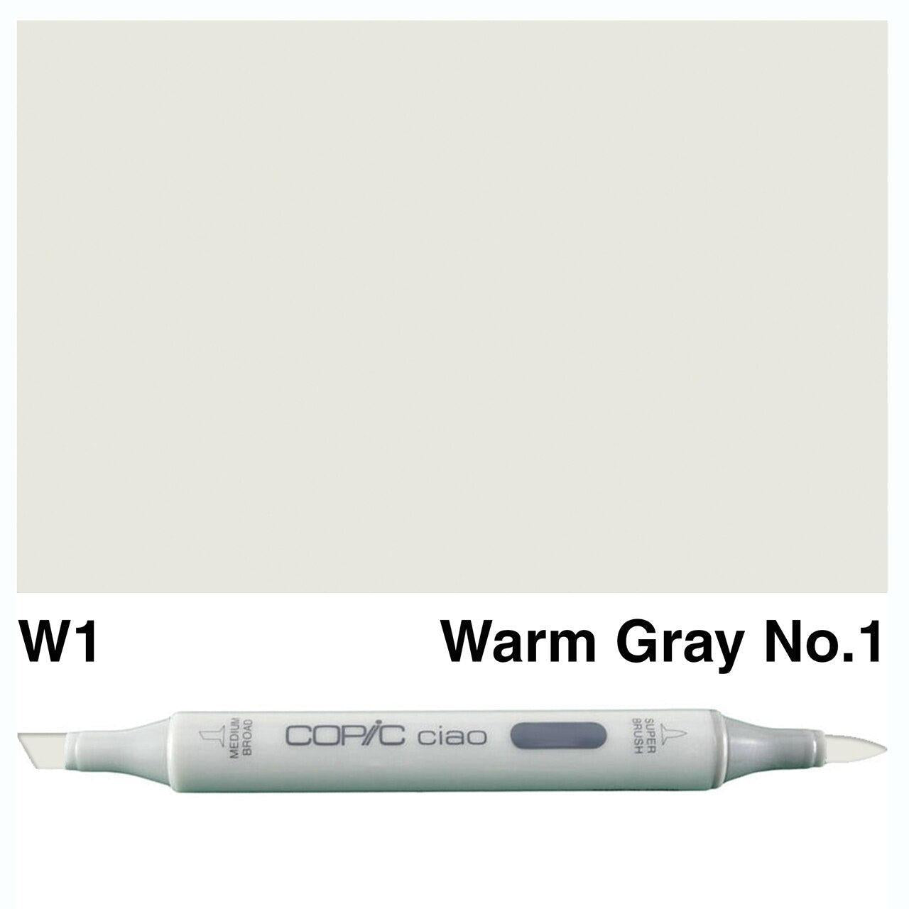 Copic - Ciao Marker - Warm Gray - W1-ScrapbookPal