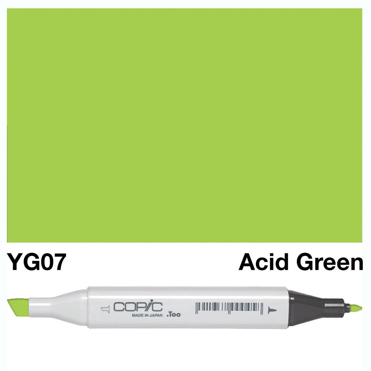 Copic - Original Marker - Acid Green - YG07-ScrapbookPal