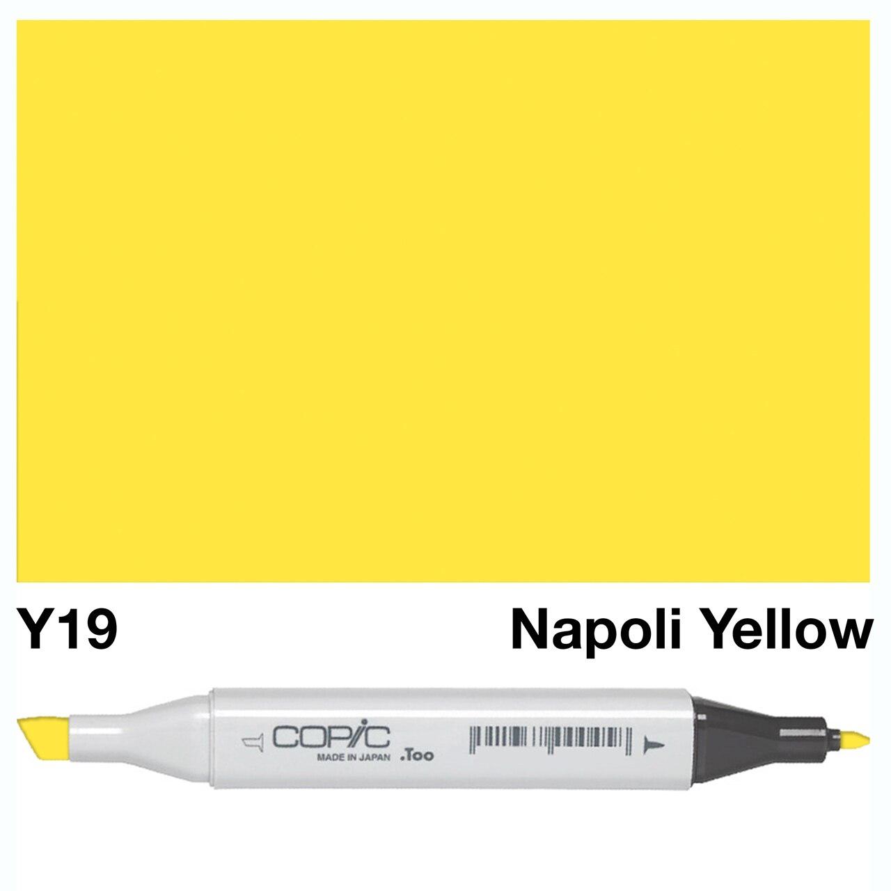 Copic - Original Marker - Napoli Yellow - Y19-ScrapbookPal