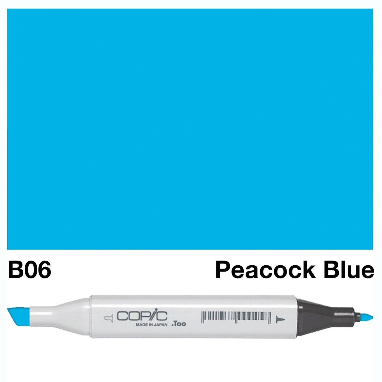 Copic - Original Marker - Peacock Blue - B06-ScrapbookPal
