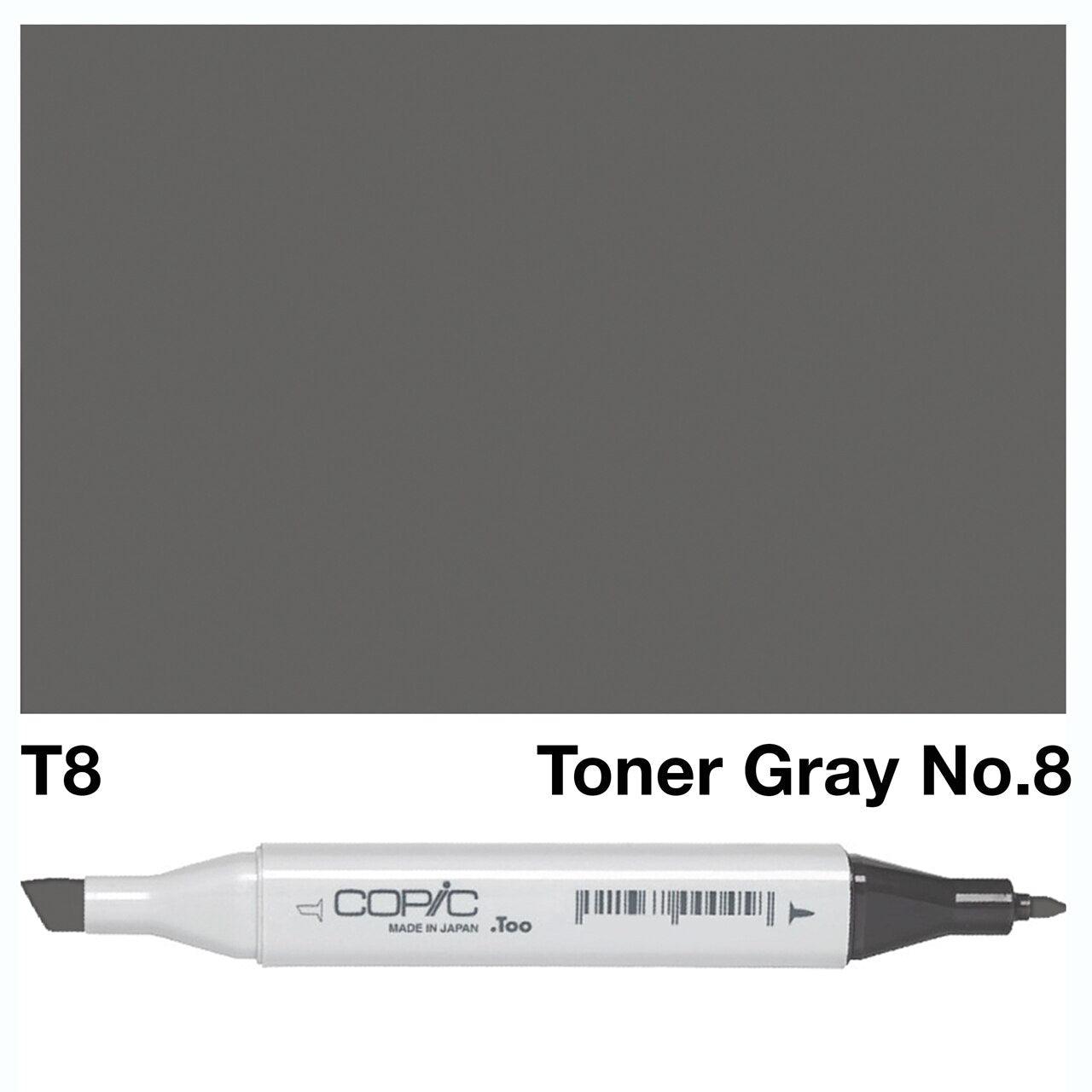 Copic - Original Marker - Toner Gray No. 8 - T8-ScrapbookPal