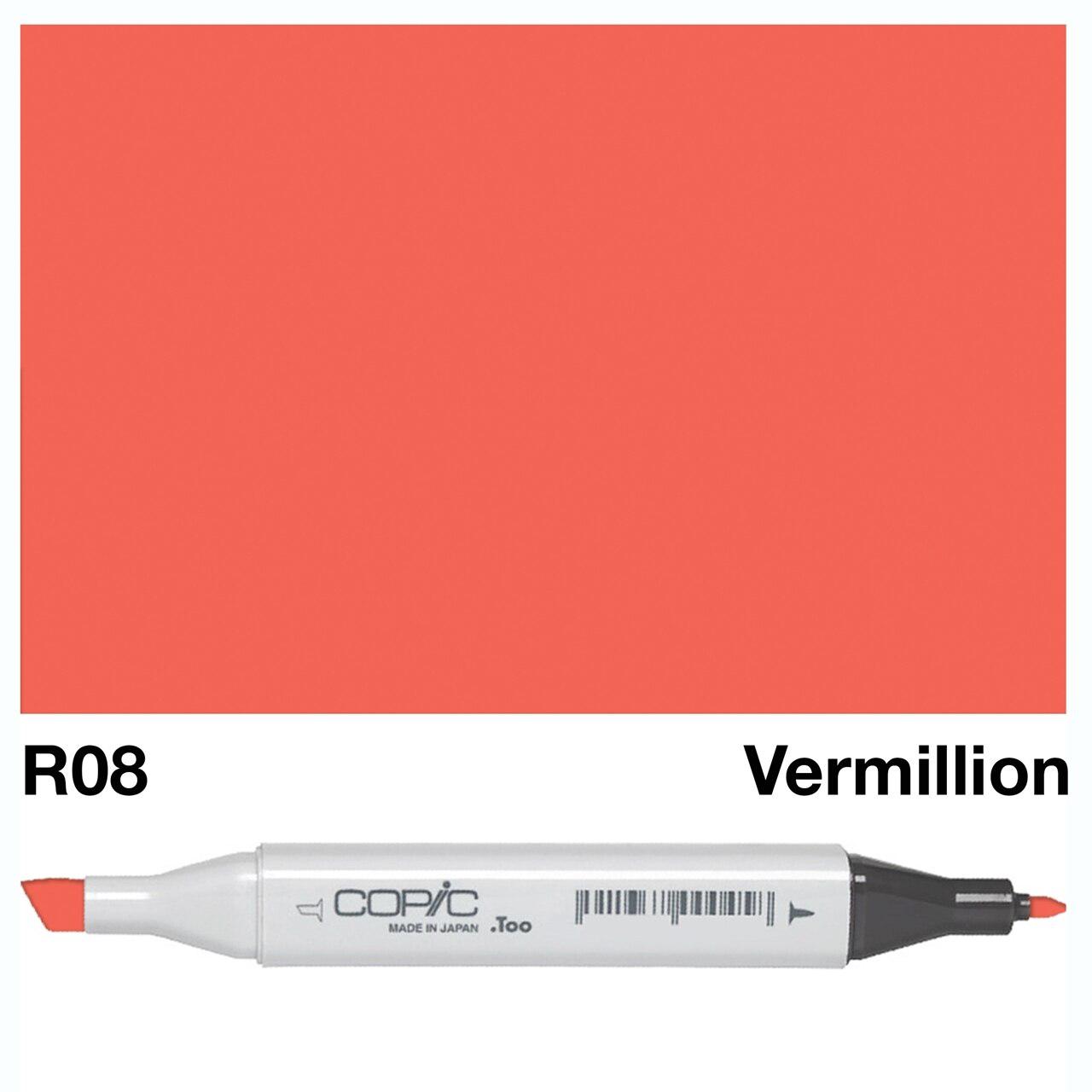 Copic - Original Marker - Vermilion - R08-ScrapbookPal