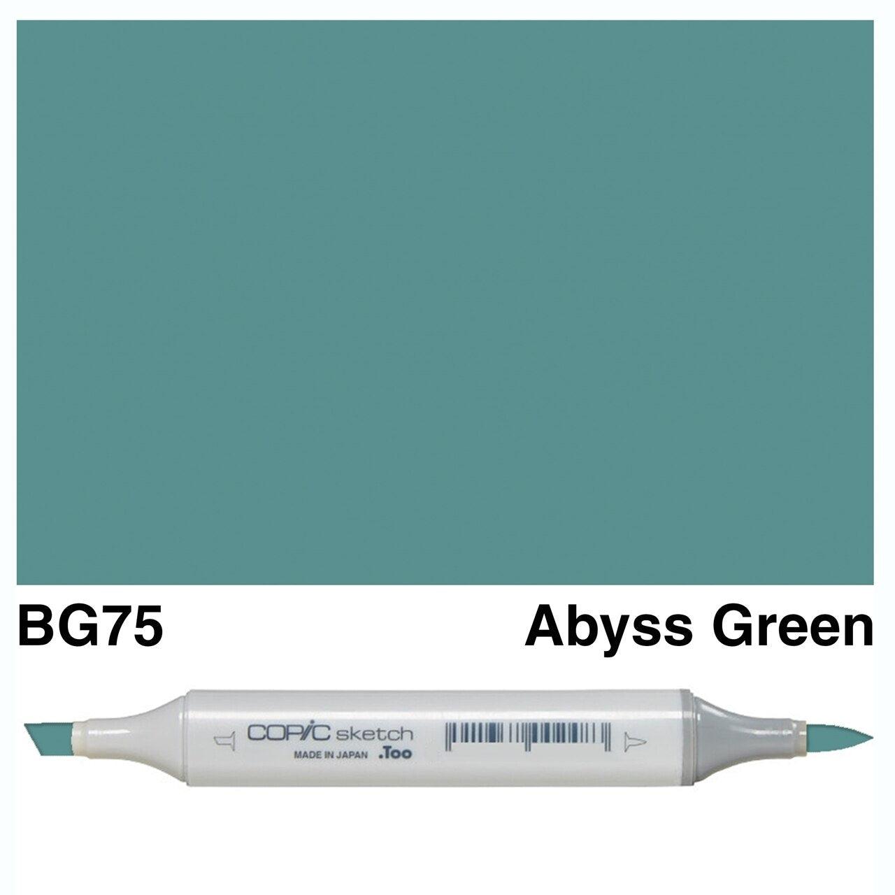 Copic - Sketch Marker - Abyss Green - BG75-ScrapbookPal
