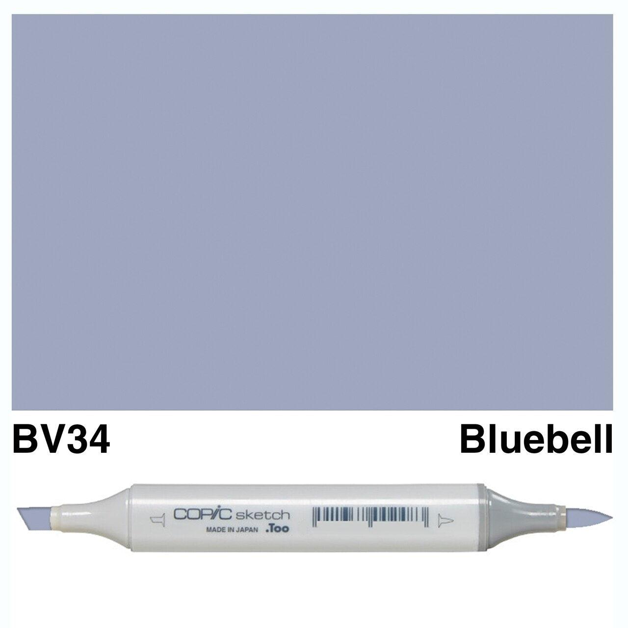Copic - Sketch Marker - Bluebell - BV34-ScrapbookPal