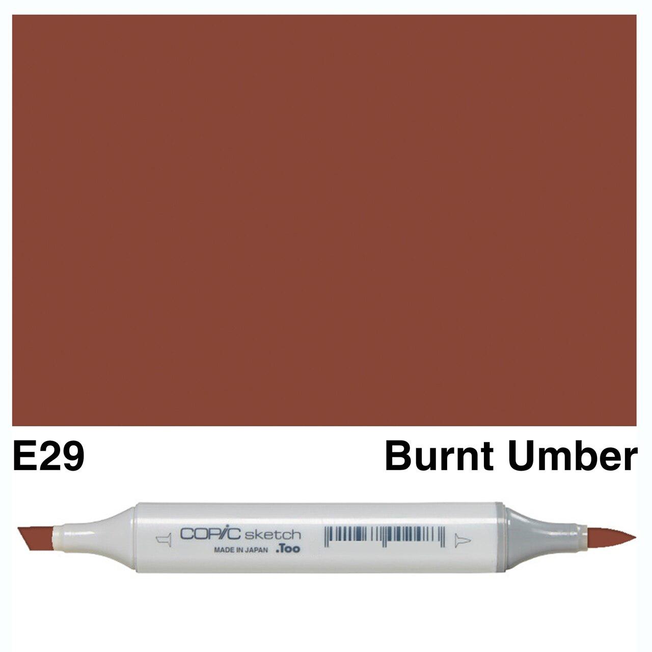 Copic - Sketch Marker - Burnt Umber - E29-ScrapbookPal