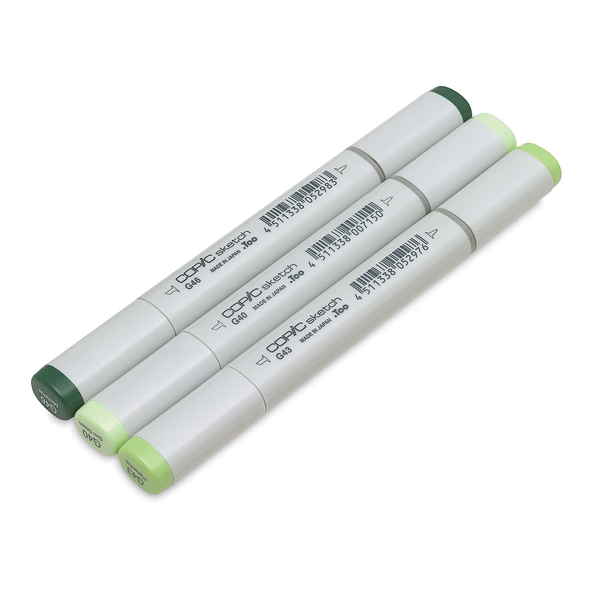 Copic - Sketch Marker Color Fusion - Set 5 Greens, 3 pk-ScrapbookPal