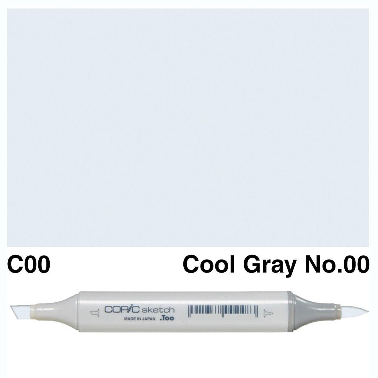 Copic - Sketch Marker - Cool Gray No. 00 - C00-ScrapbookPal