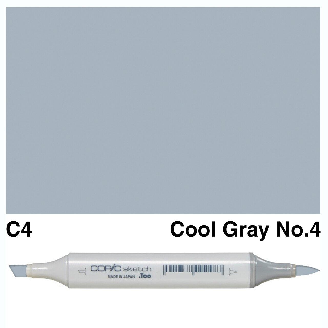 Copic - Sketch Marker - Cool Gray No. 4 - C4-ScrapbookPal