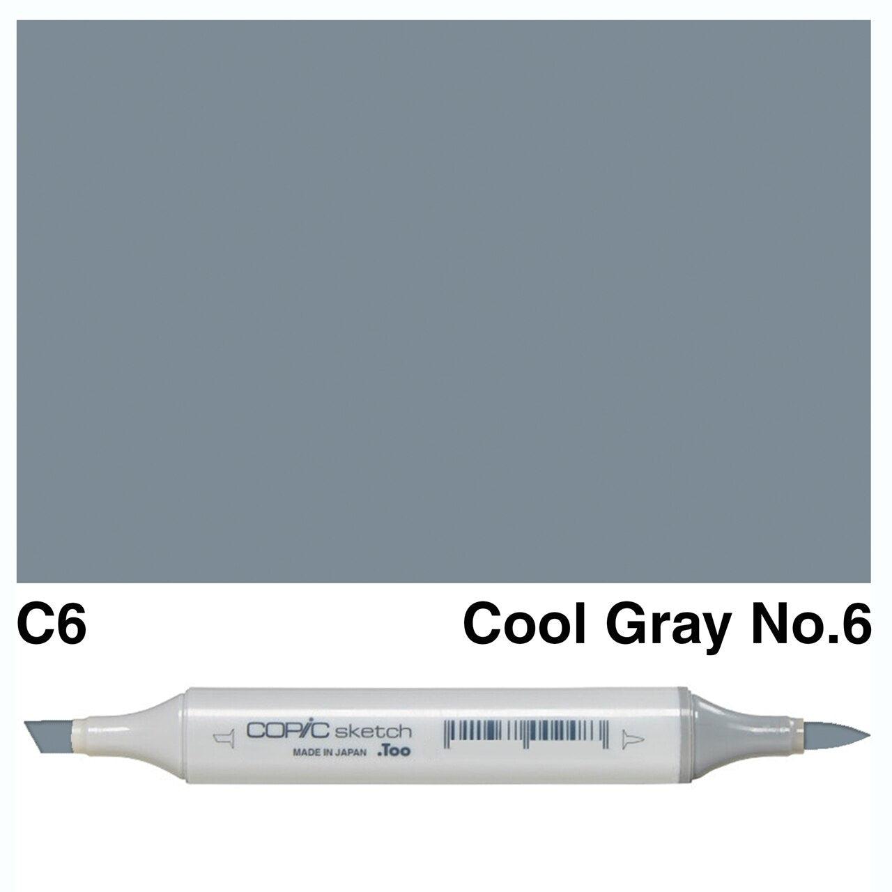 Copic - Sketch Marker - Cool Gray No. 6 - C6-ScrapbookPal