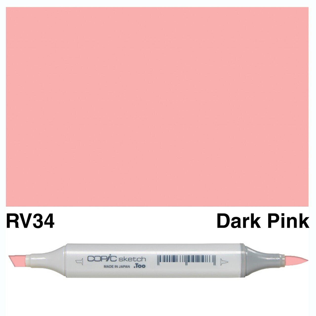 Copic - Sketch Marker - Dark Pink - RV34-ScrapbookPal