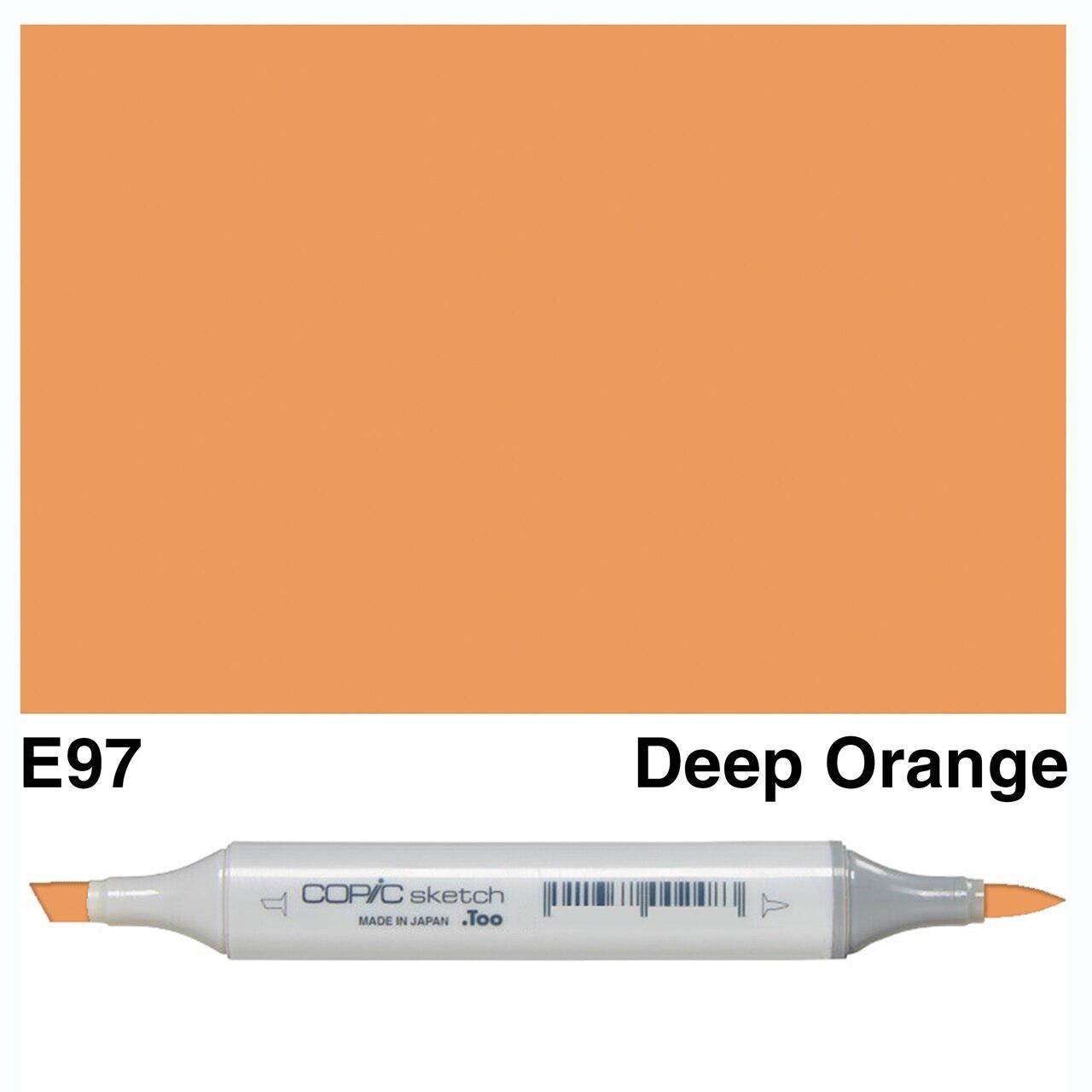 Copic - Sketch Marker - Deep Orange - E97-ScrapbookPal