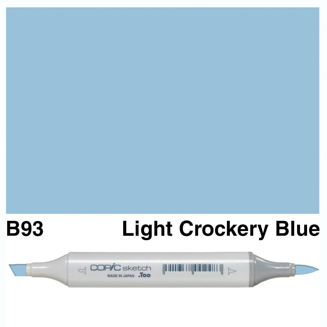 Copic - Sketch Marker - Light Crockery Blue - B93-ScrapbookPal