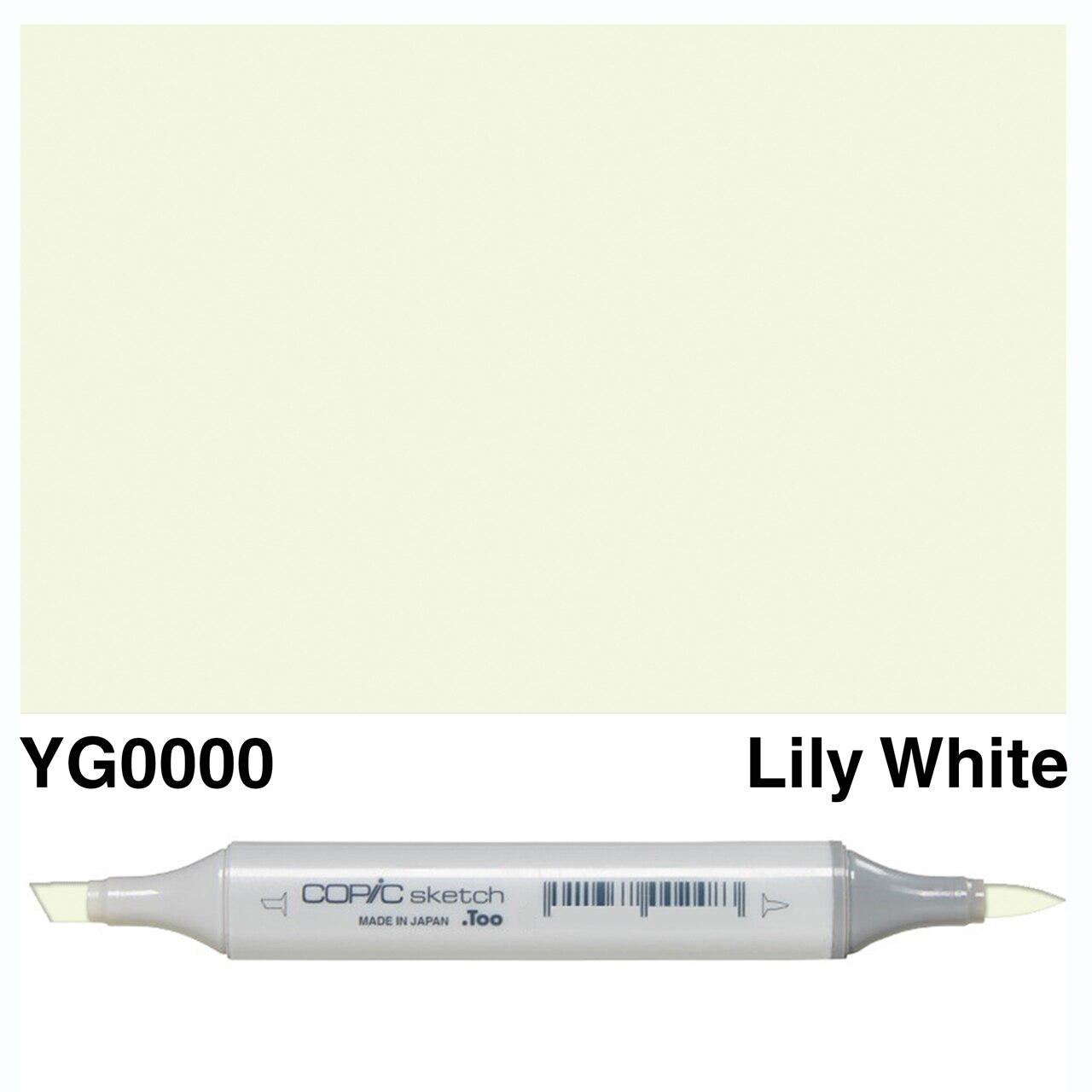 Copic - Sketch Marker - Lily White - YG0000-ScrapbookPal