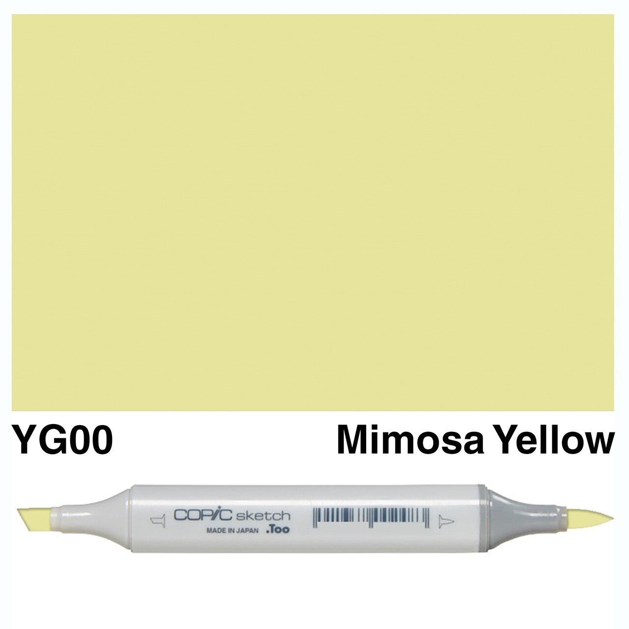 Copic - Sketch Marker - Mimosa Yellow - YG00-ScrapbookPal
