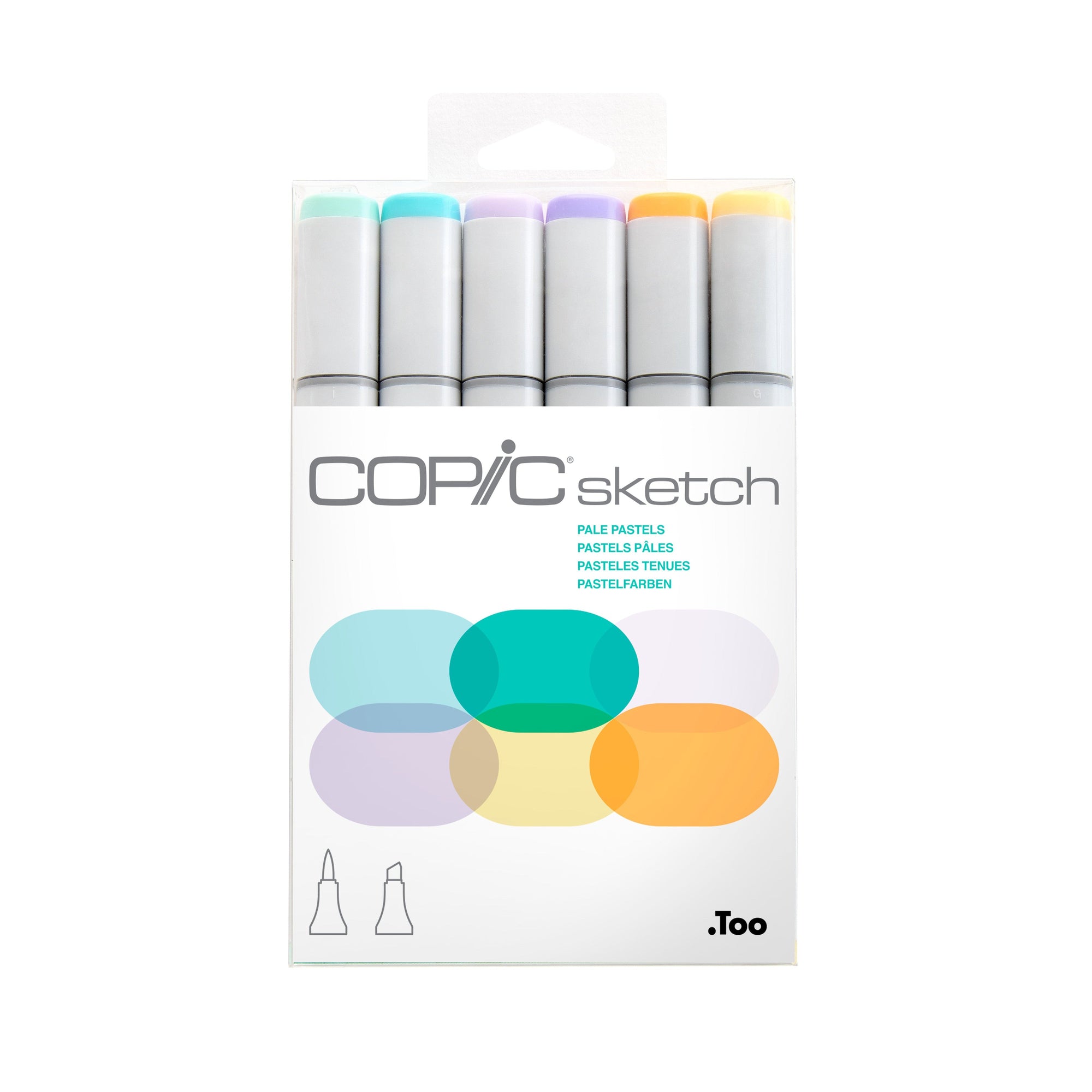 Copic - Sketch Marker Set - Pale Pastels, 6 pk-ScrapbookPal