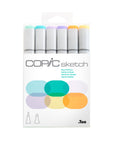 Copic - Sketch Marker Set - Pale Pastels, 6 pk-ScrapbookPal