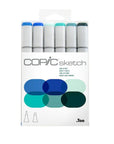 Copic - Sketch Marker Set - Sea & Sky, 6 pk-ScrapbookPal