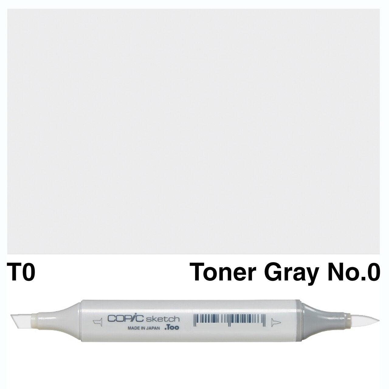 Copic - Sketch Marker - Toner Gray No. 0 - T0-ScrapbookPal