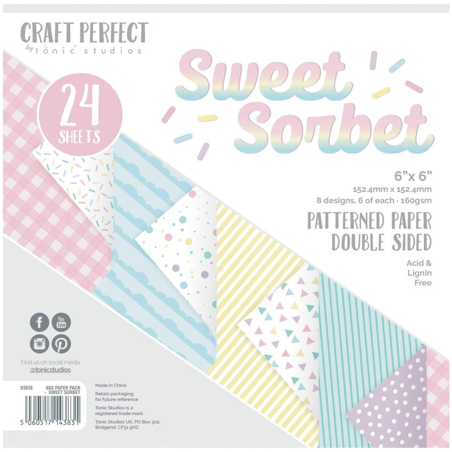 Craft Perfect - 6x6 Paper Pack - Sweet Sorbet