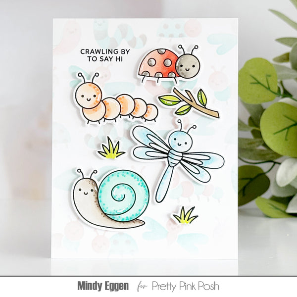 Pretty Pink Posh - Stencils - Layered Bugs